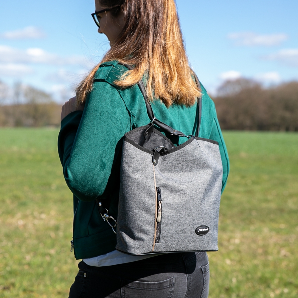 Haberland Lenkertasche Melanie Schwarz - 5 Liter Rucksack Für Fahrrad