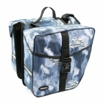 Doppeltasche blau/Jeans