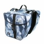 Doppeltasche blau/Jeans