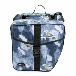 Doppeltasche blau/Jeans